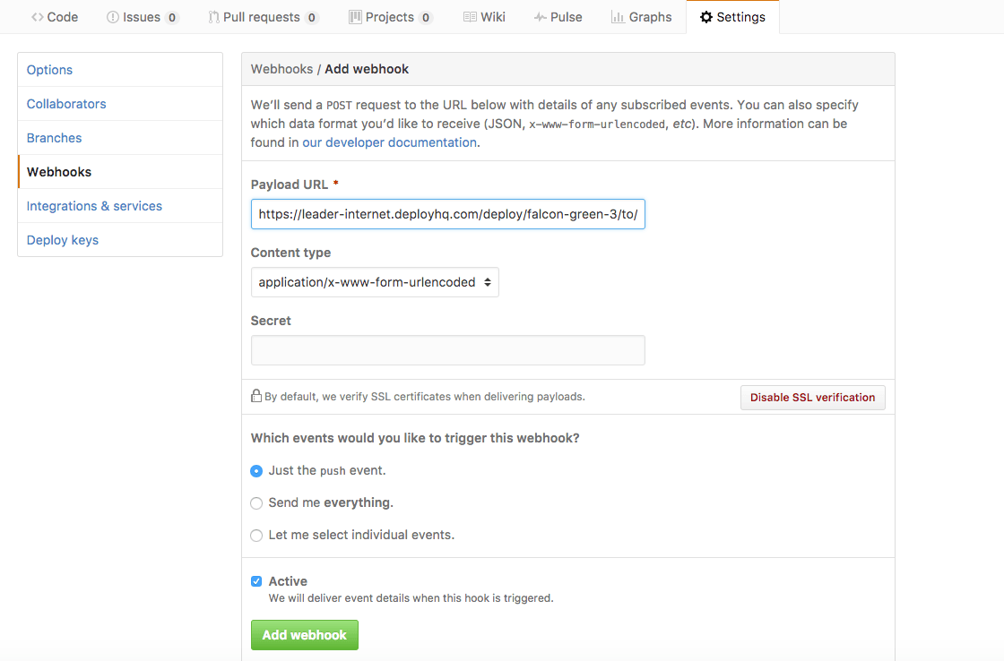 Github Webhook