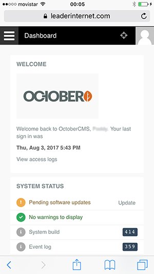 october-cms-for-clients